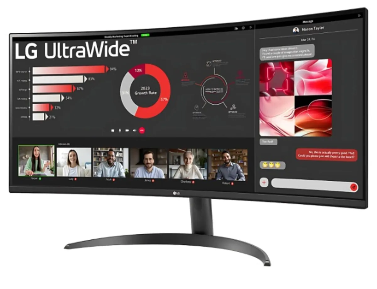 LG UltraWide 34WR50QK 34" VA WQHD 100Hz Curved Mon - Image 4
