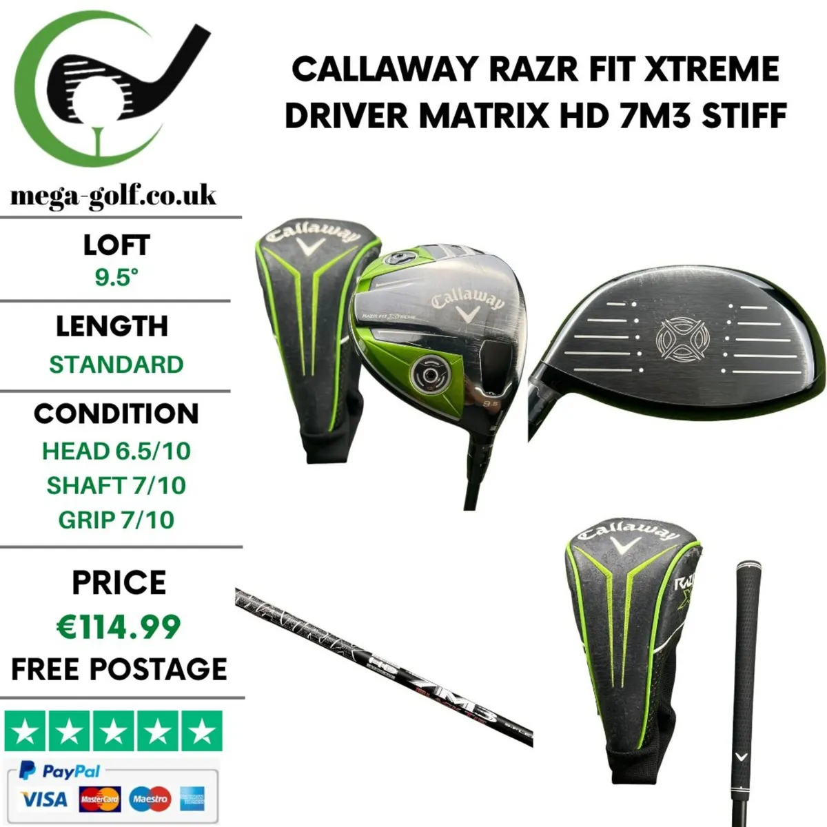 Callaway Razr Fit Xtreme Driver / 9.5° / Stiff - Image 1