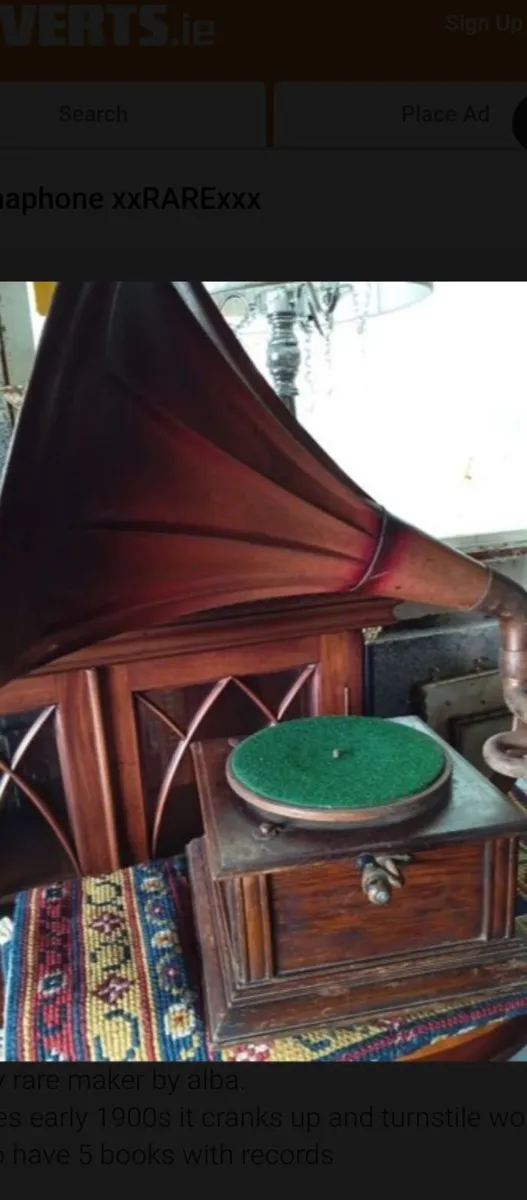 Antique Gramaphone xxRARExxx - Image 1