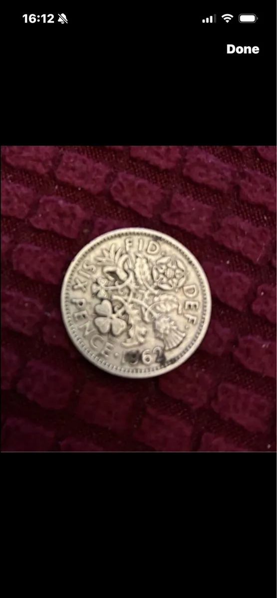 1962 UK Six Pence - Image 2