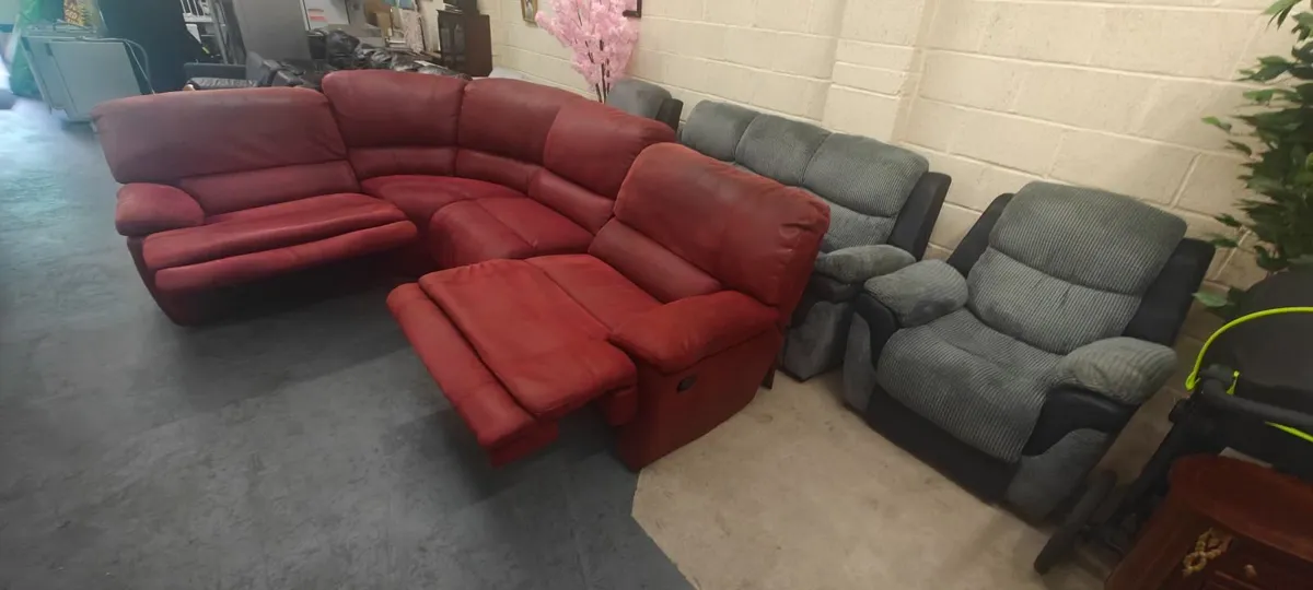 Manual Recliner Corner Couch - Image 2