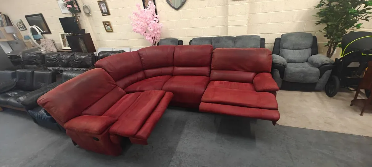 Manual Recliner Corner Couch - Image 1