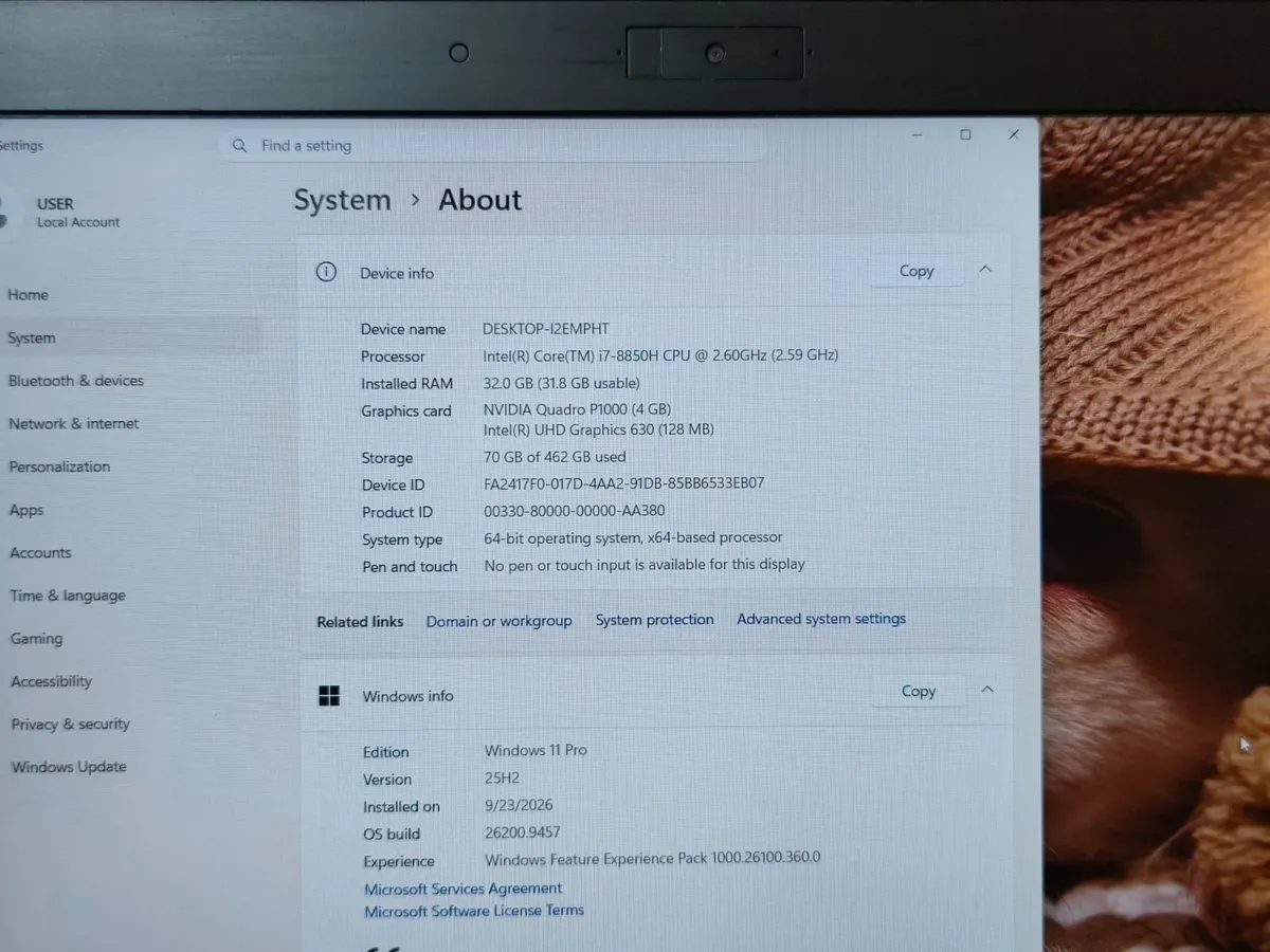 HP Zbook G5 15.6" Intel i7 8th Gen | 32GB RAM |512 - Image 4
