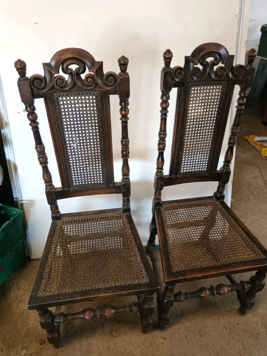 Pair of Oak Chairs - Image 3