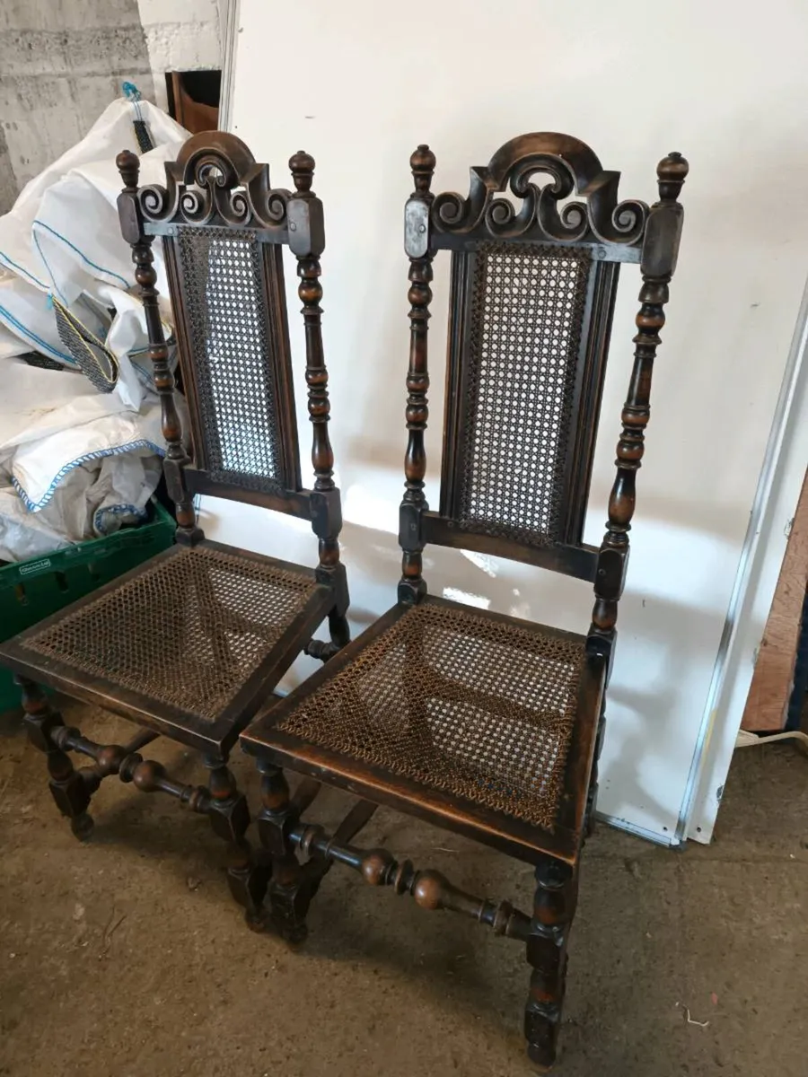 Pair of Oak Chairs - Image 4