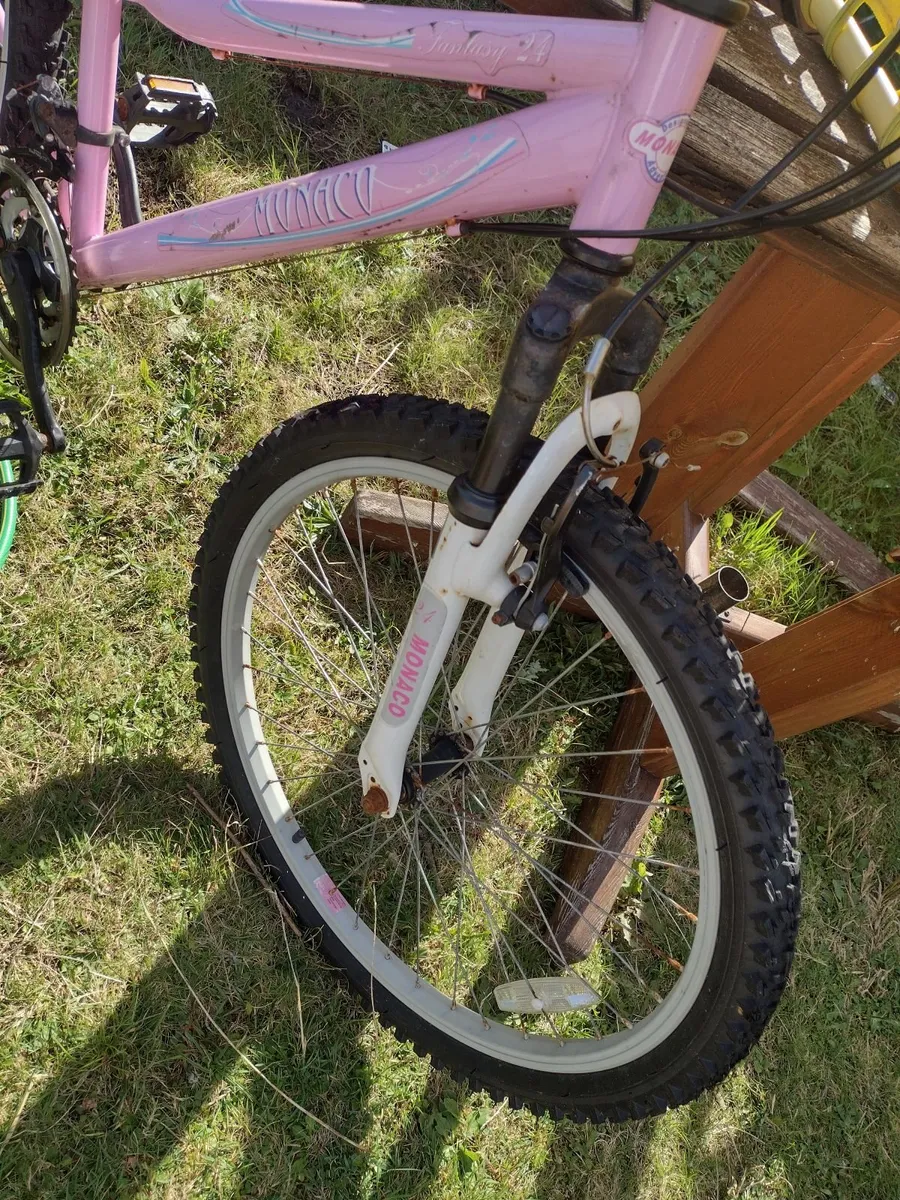 Pink mountain bike 24 " wheels - Image 2