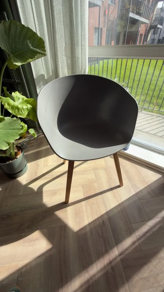 HAY About A Chair AAC22 Concrete Grey/Oak - Image 1