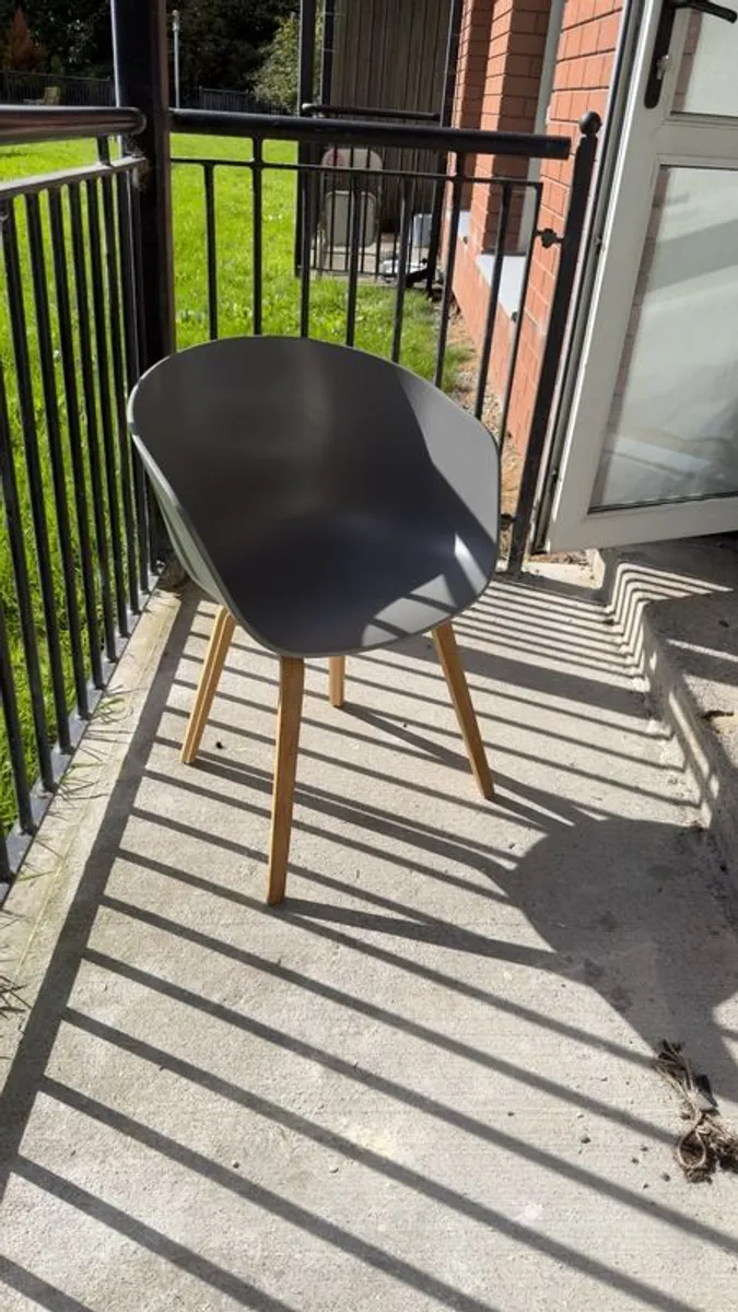 HAY About A Chair AAC22 Concrete Grey/Oak - Image 3