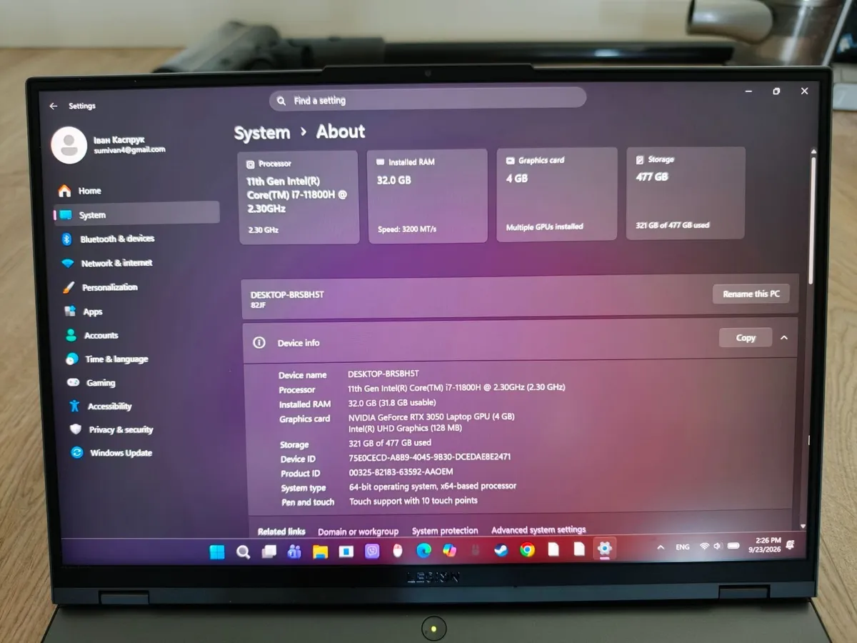 Lenovo legion 5 pro - Image 4