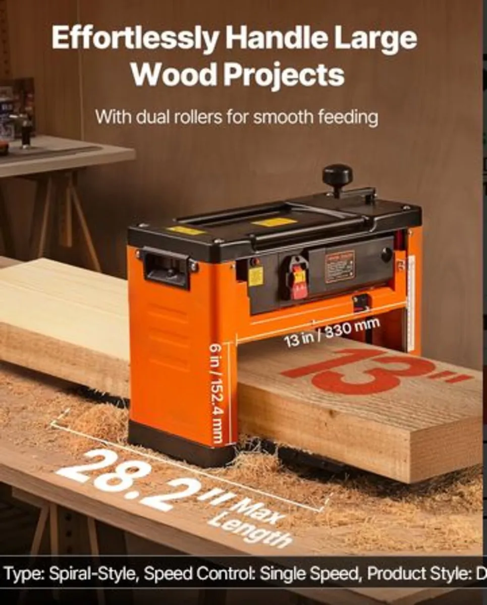 Thickness Planer, 330 mm Width Worktable, Woodwork - Image 3