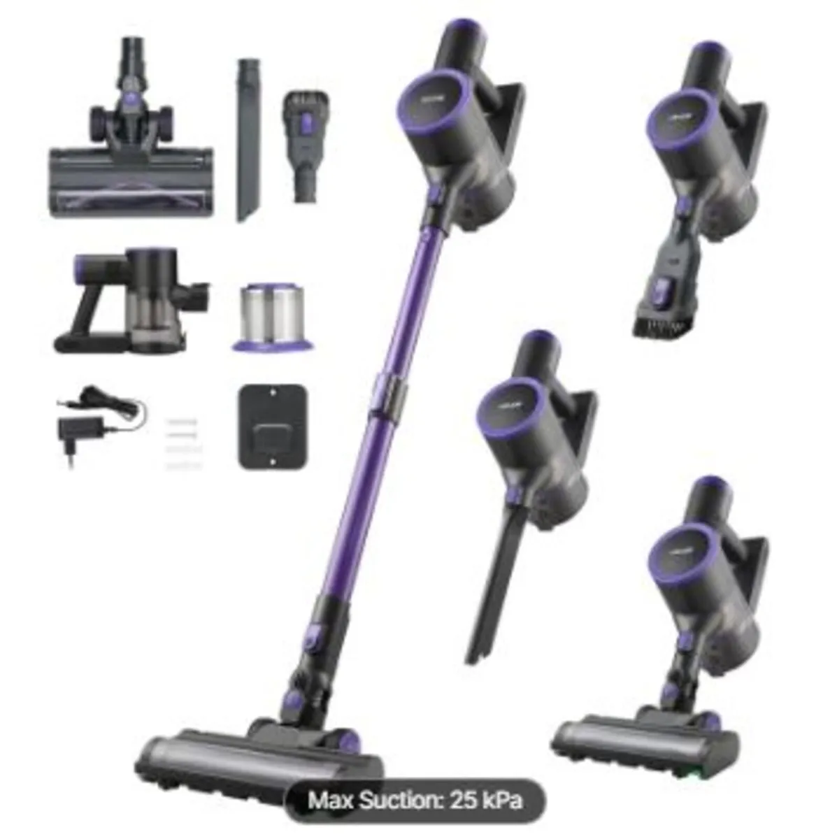 Cordless Vacuum Cleaner, 25KPA Max - Image 3