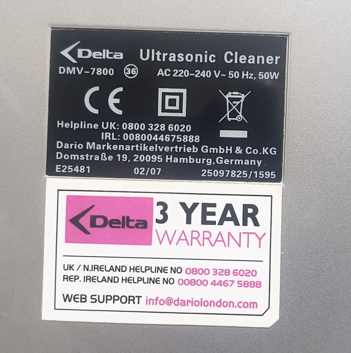 Spectacare Ultrasonic cleaner - Image 2