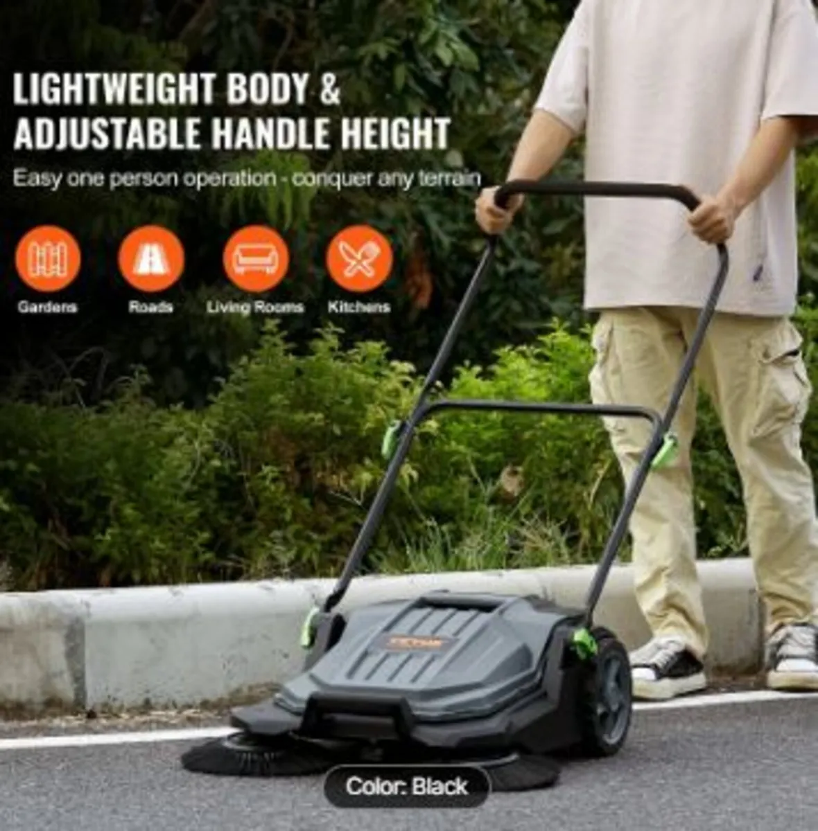 Walk-behind Hand Push Floor Sweeper - Image 4