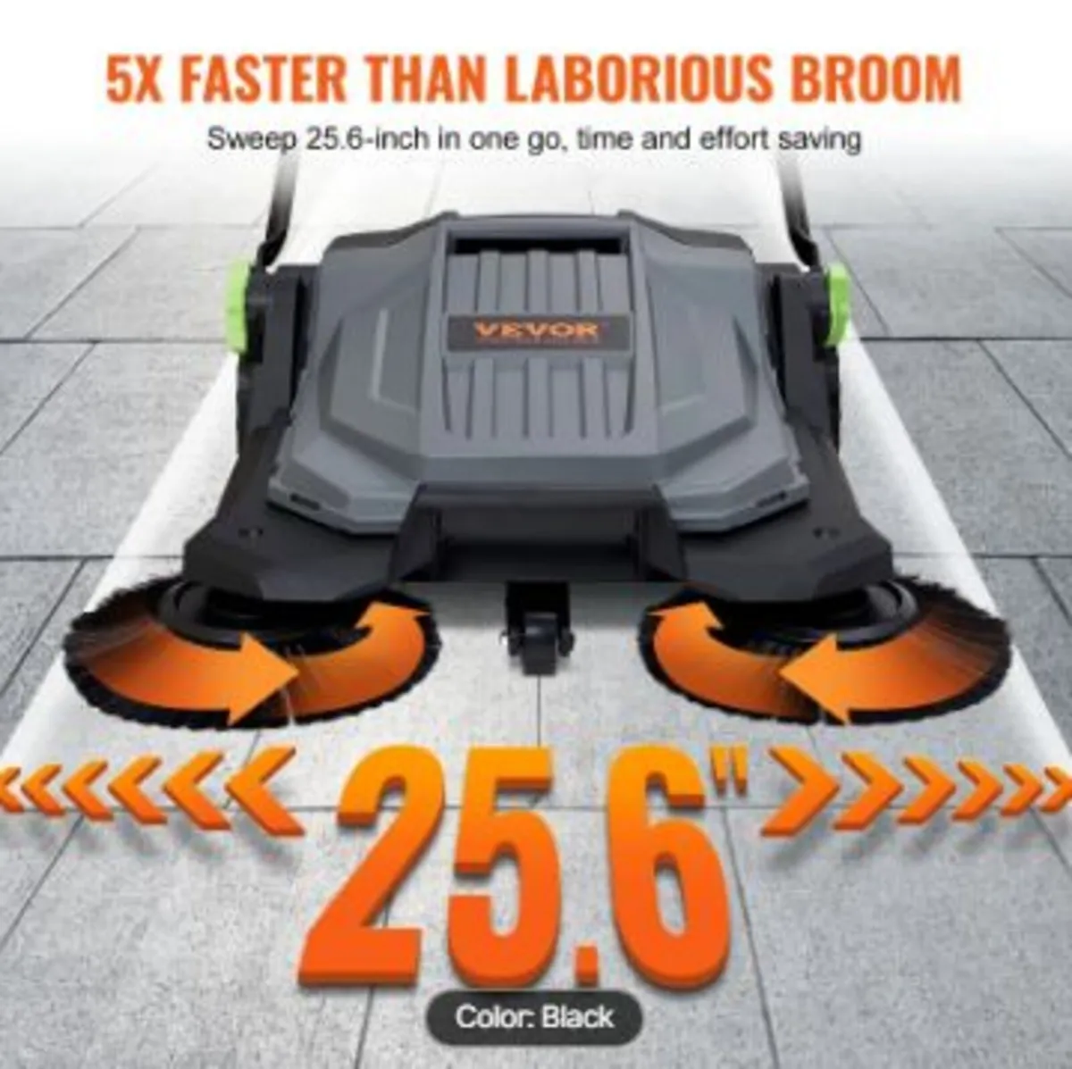 Walk-behind Hand Push Floor Sweeper - Image 2