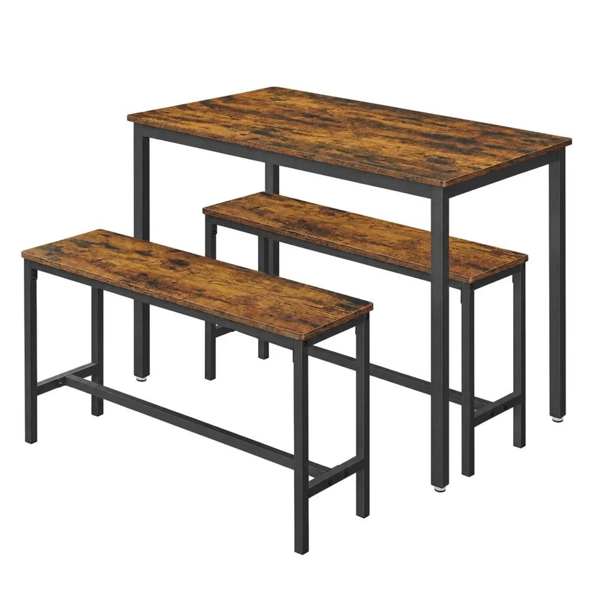 Dining Table With 2 Benches - FREE P&P - Image 3