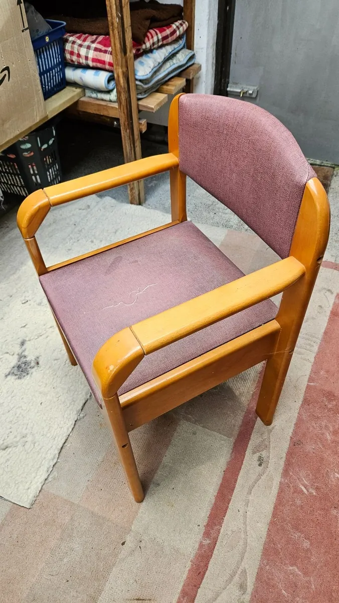 Commode Chair and Footstool - Image 1