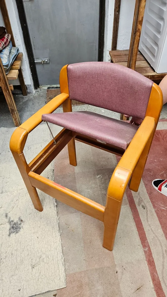 Commode Chair and Footstool - Image 3