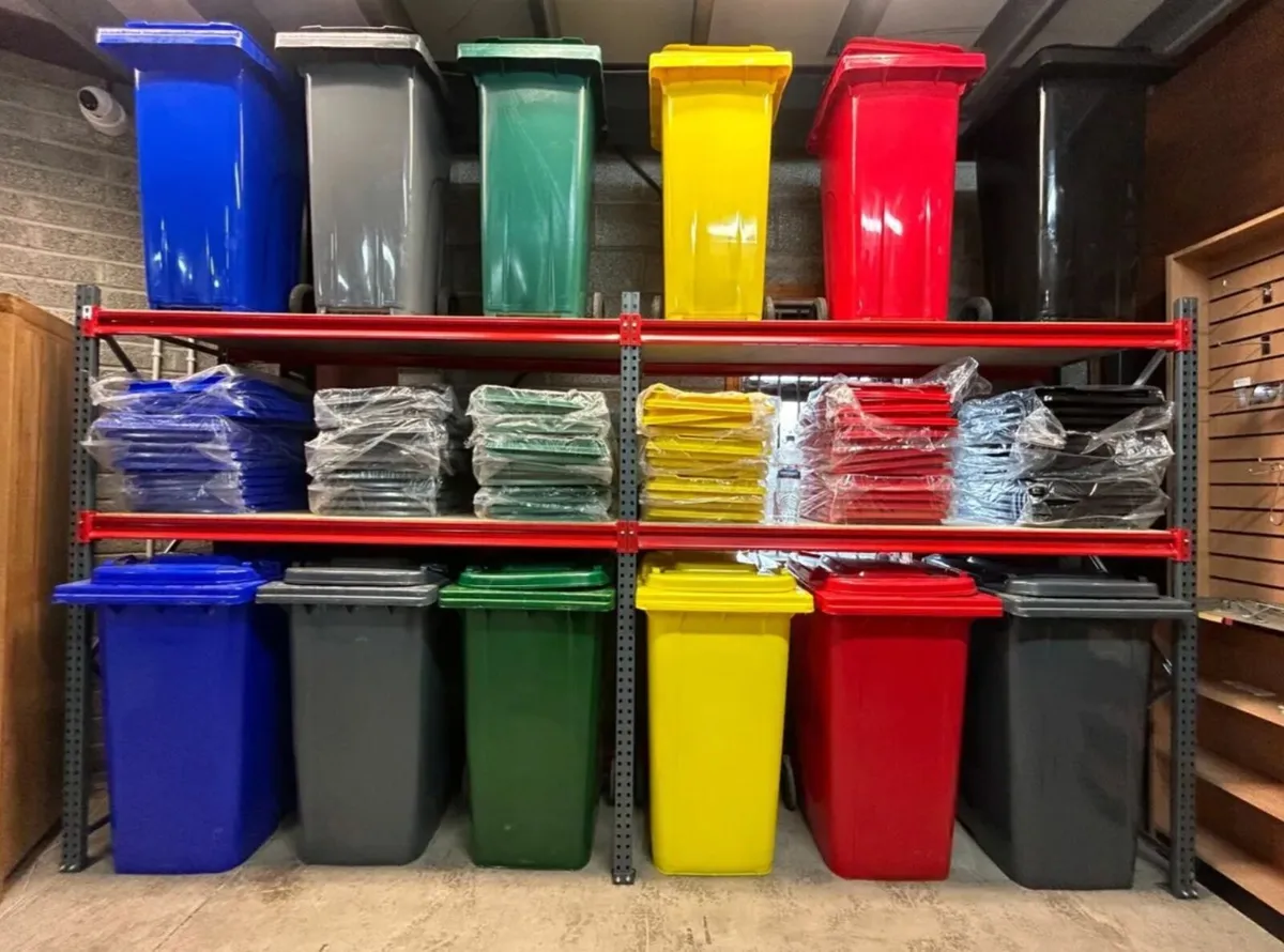 2x brand new wheelie bins - Image 2