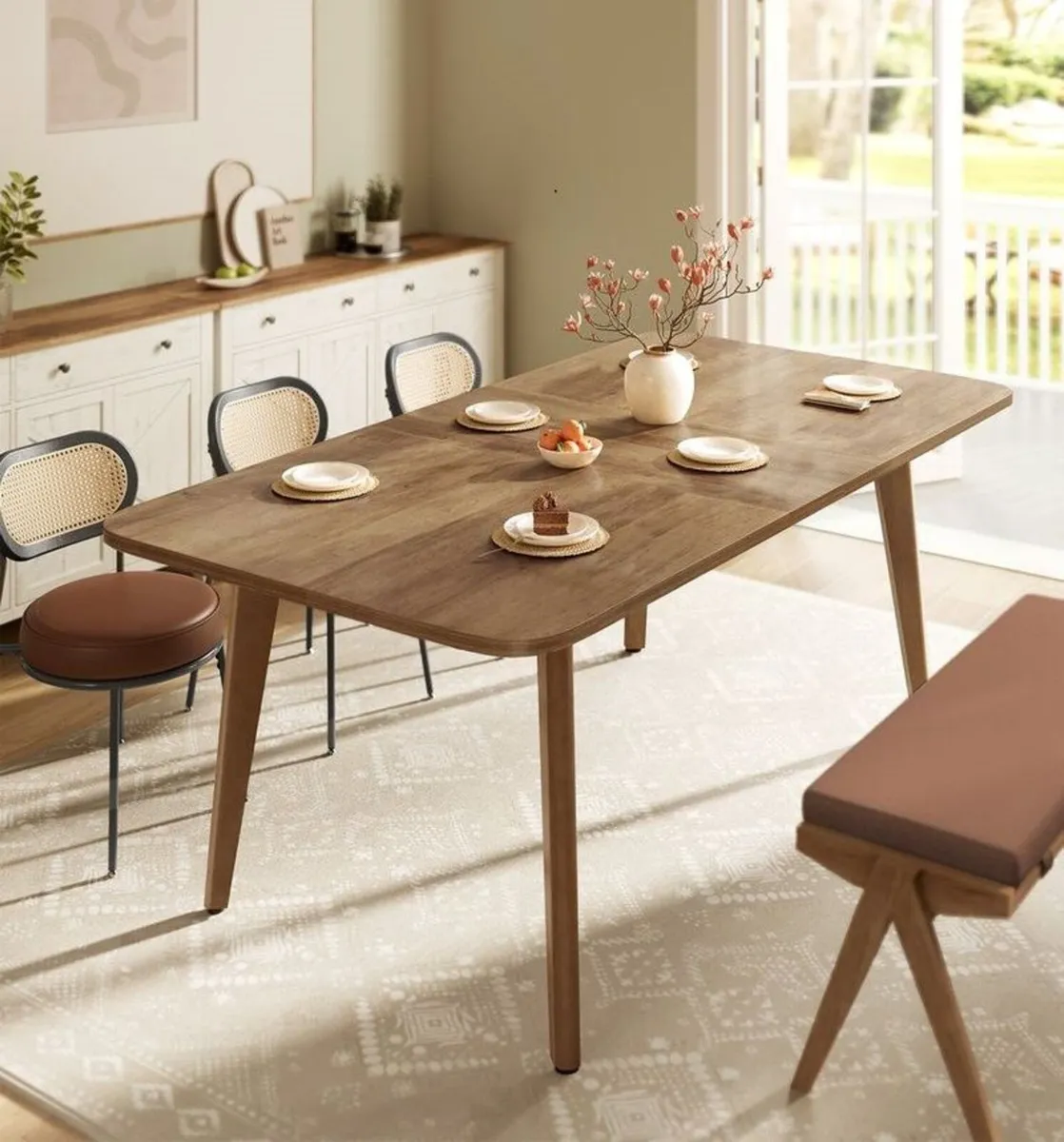 Dining table with extendable table top - FREE P&P - Image 1