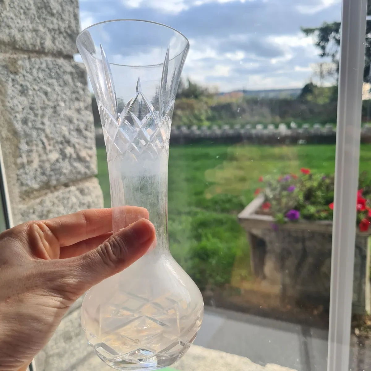 vintage Irish Cavan Crystal bud vase. - Image 1