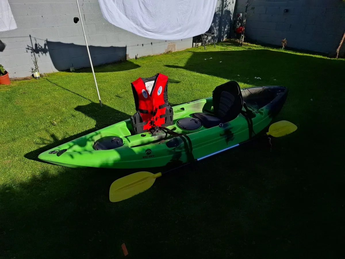2 x Big Sky Sit-On-Top Fishing Kayaks - Image 1