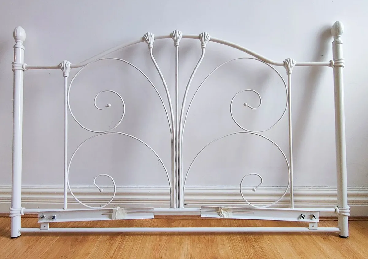 Vintage Looking Steel Headboard - Image 1