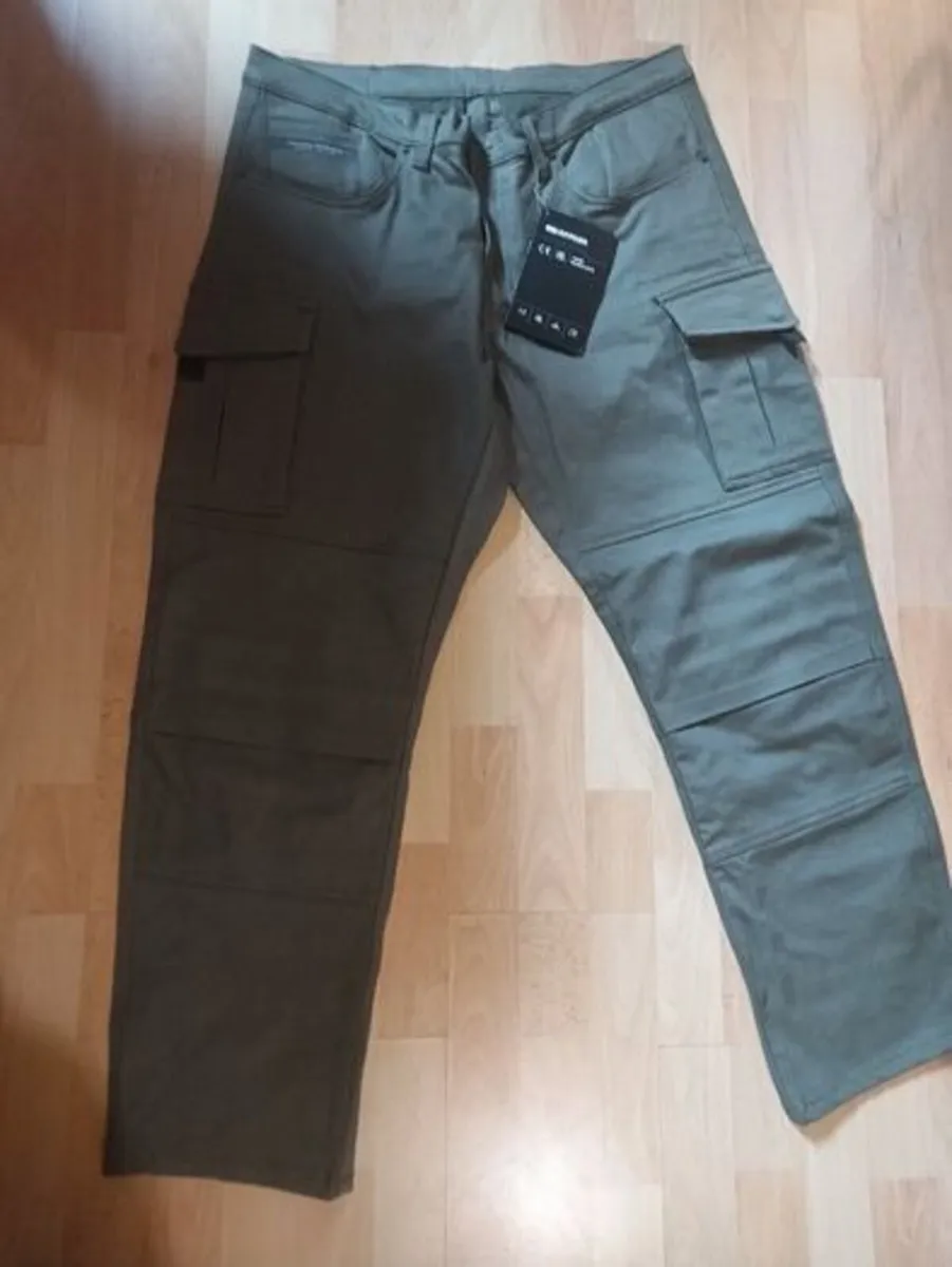 Brand new Oxford motorcycle cargo trousers Khaki - Image 1