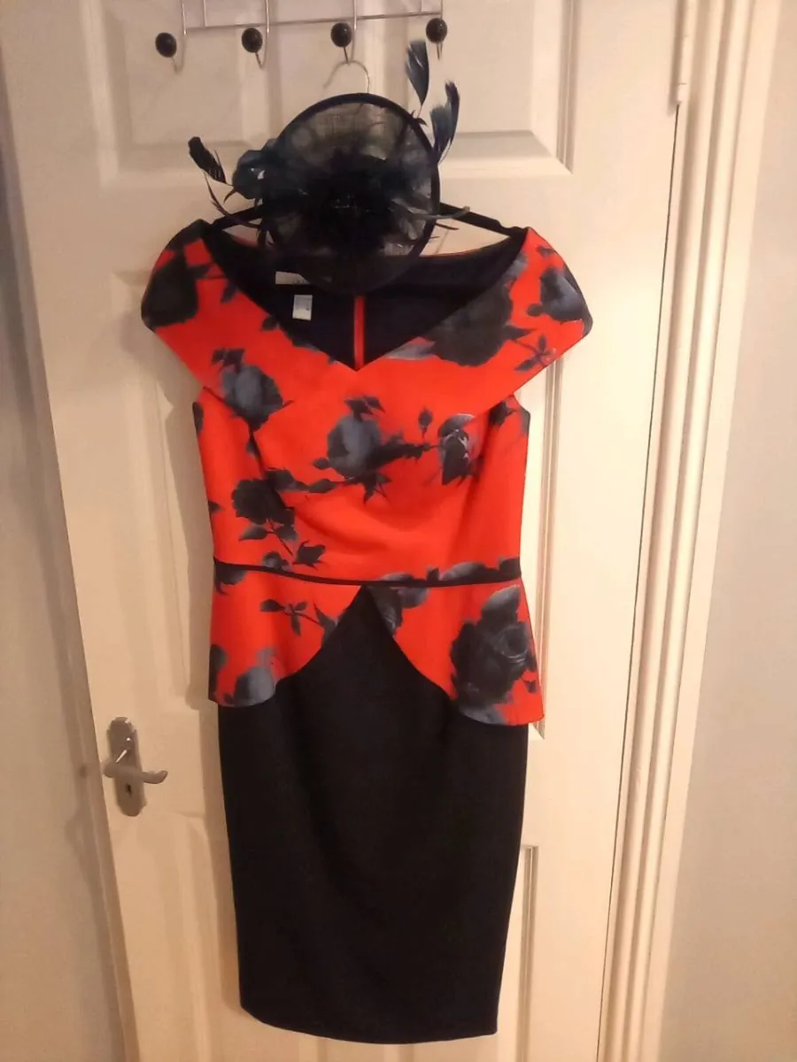 MOTHER. OF. THE. BRIDE.  DRESS. AND.  FASCINATOR. - Image 1