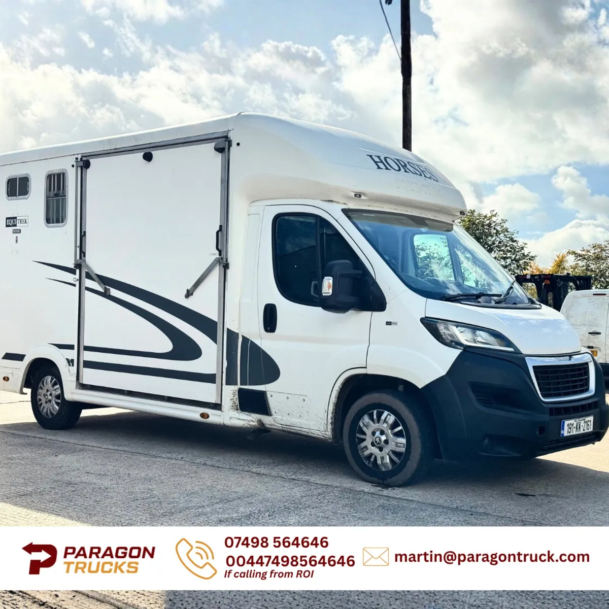 2019 Peugeot Boxer -2 Stall Equitrek Horsebox - Image 3
