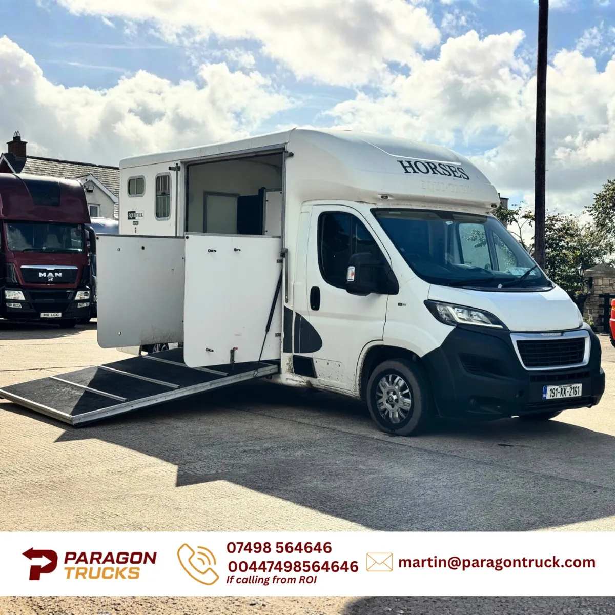 2019 Peugeot Boxer -2 Stall Equitrek Horsebox - Image 1