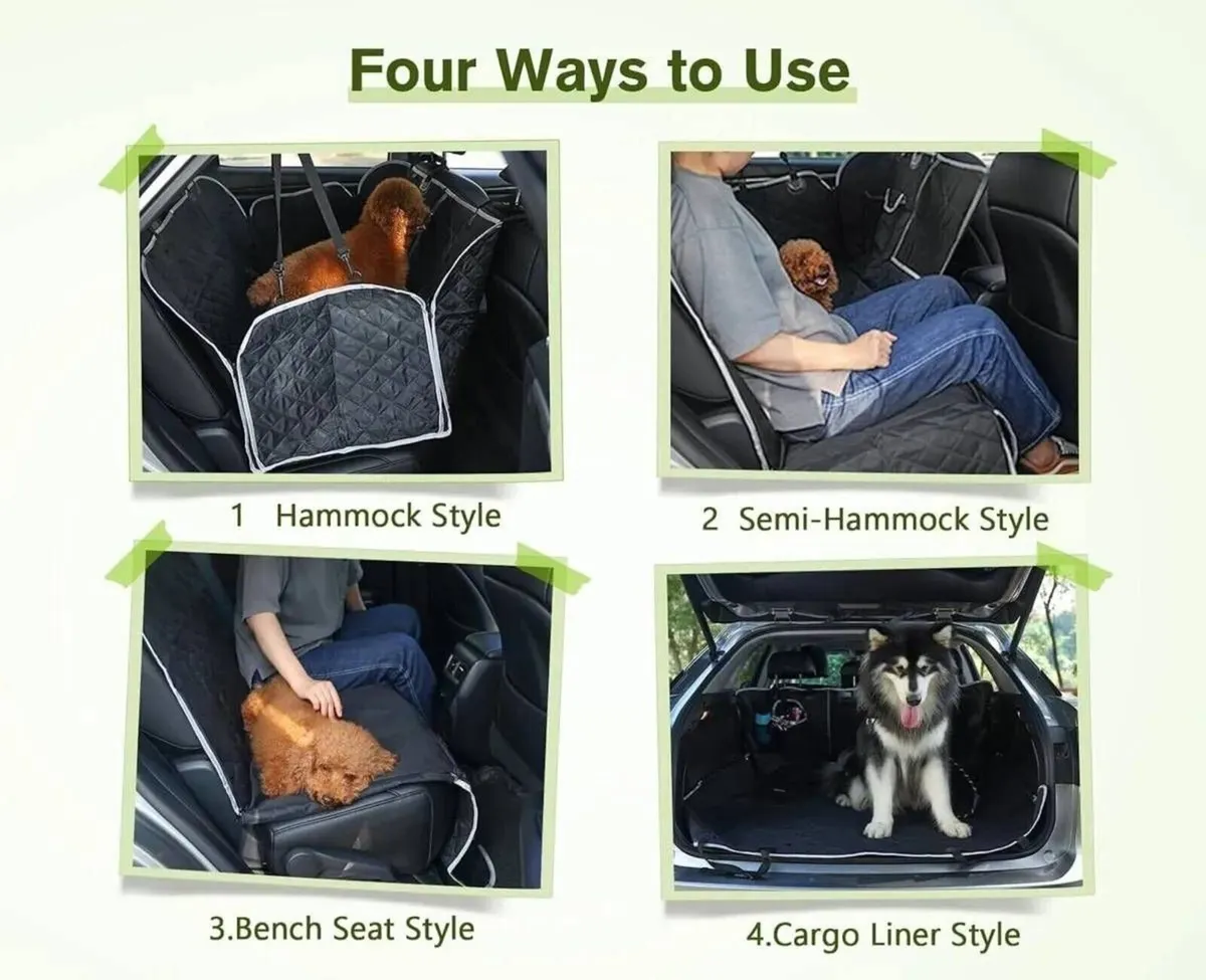 146x136cm Waterproof Dog Car Hammock - Image 1