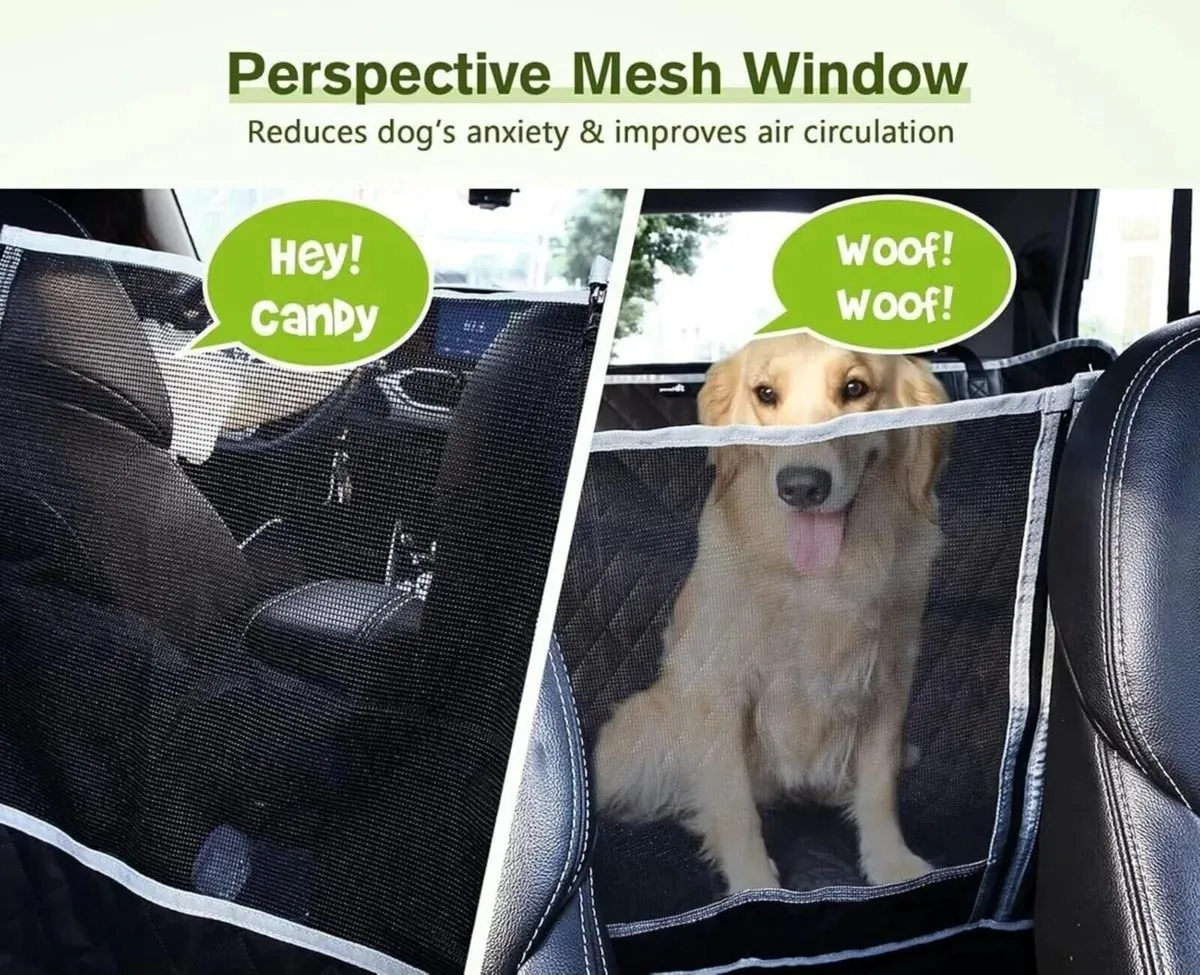 Waterproof Pet Car Seat Hammock Cover 146x136cm - Image 1