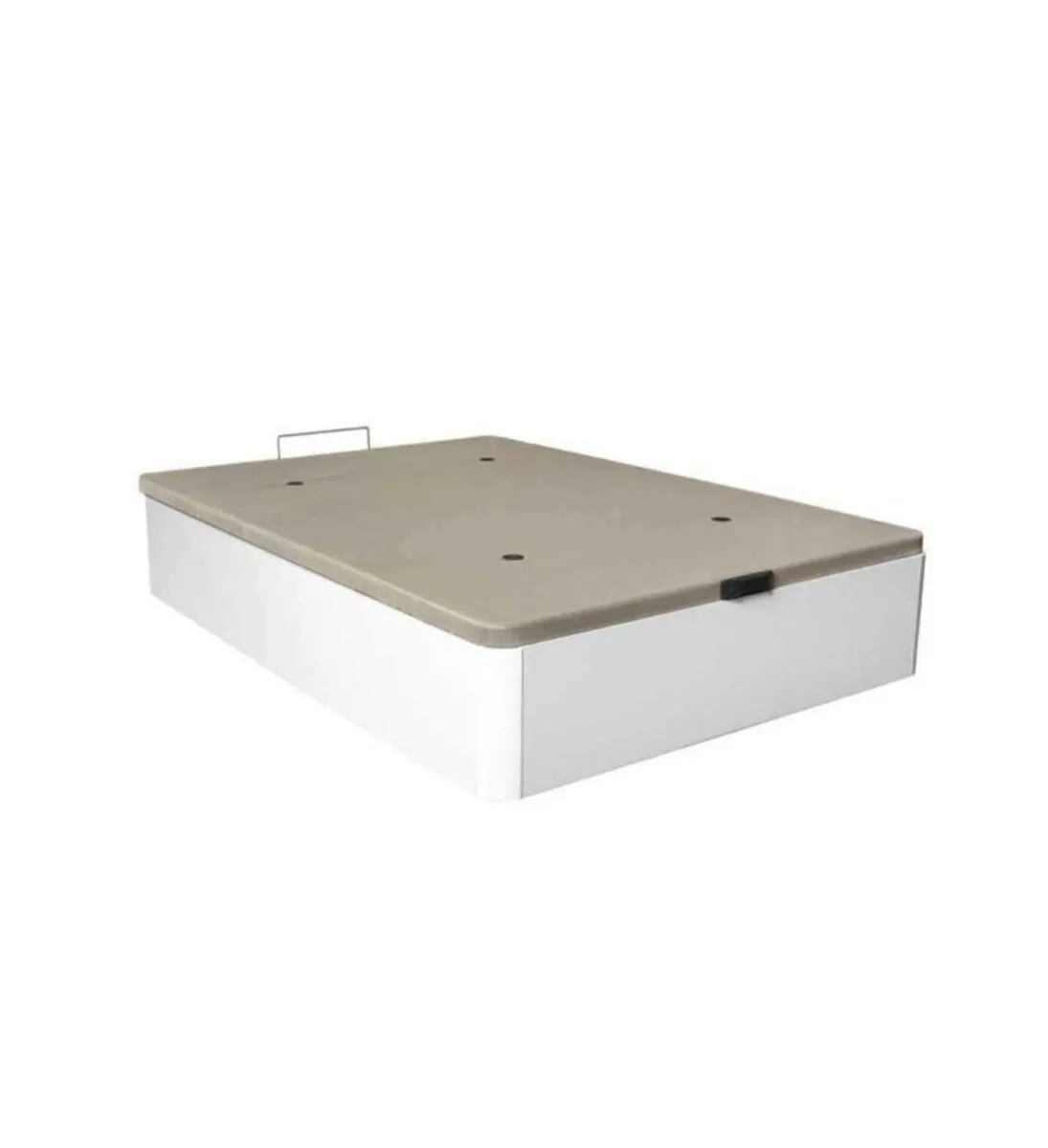White Ottoman Storage Bed single - Image 4