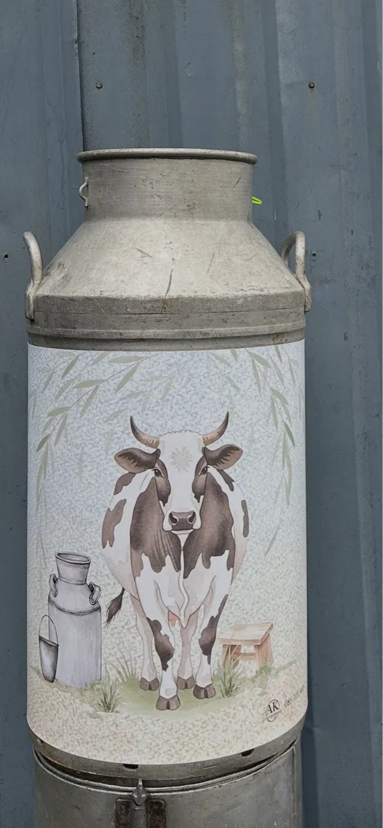 Old farm milk churns/creamery cans - Image 1