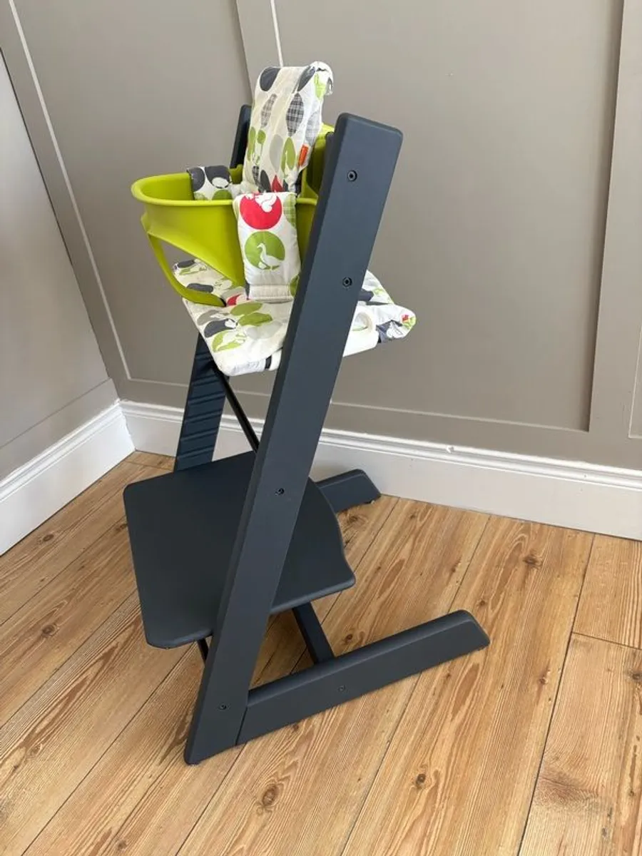 Stokke Tripp Trapp High Chair with Baby Set, Harness & Cushion - Image 4