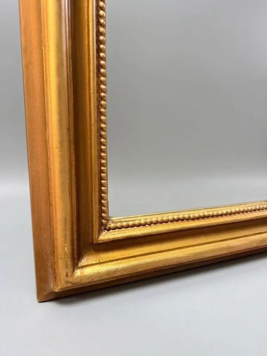 French Style Arched Giltwood Mirror - Image 2