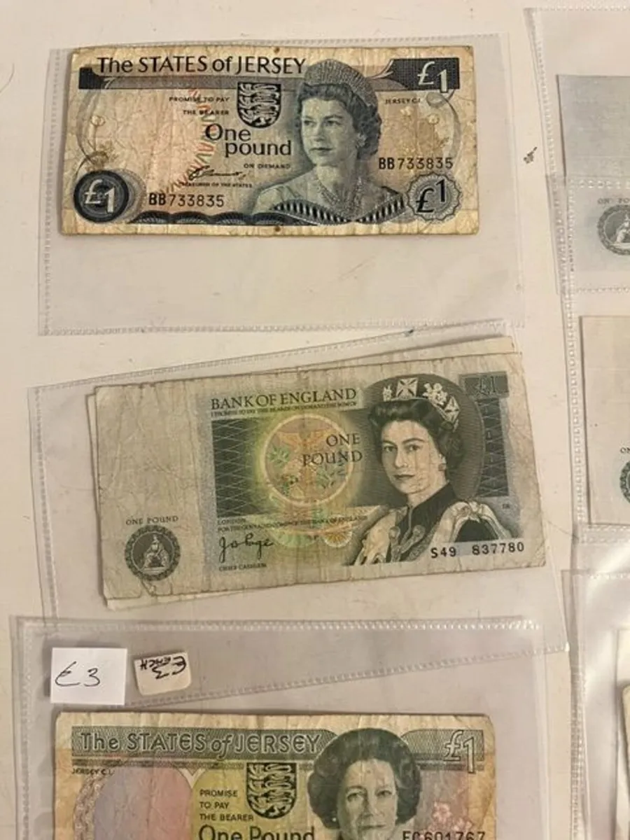 Bank Of England/Scotland/Jersey Notes - 3E Each - Image 2
