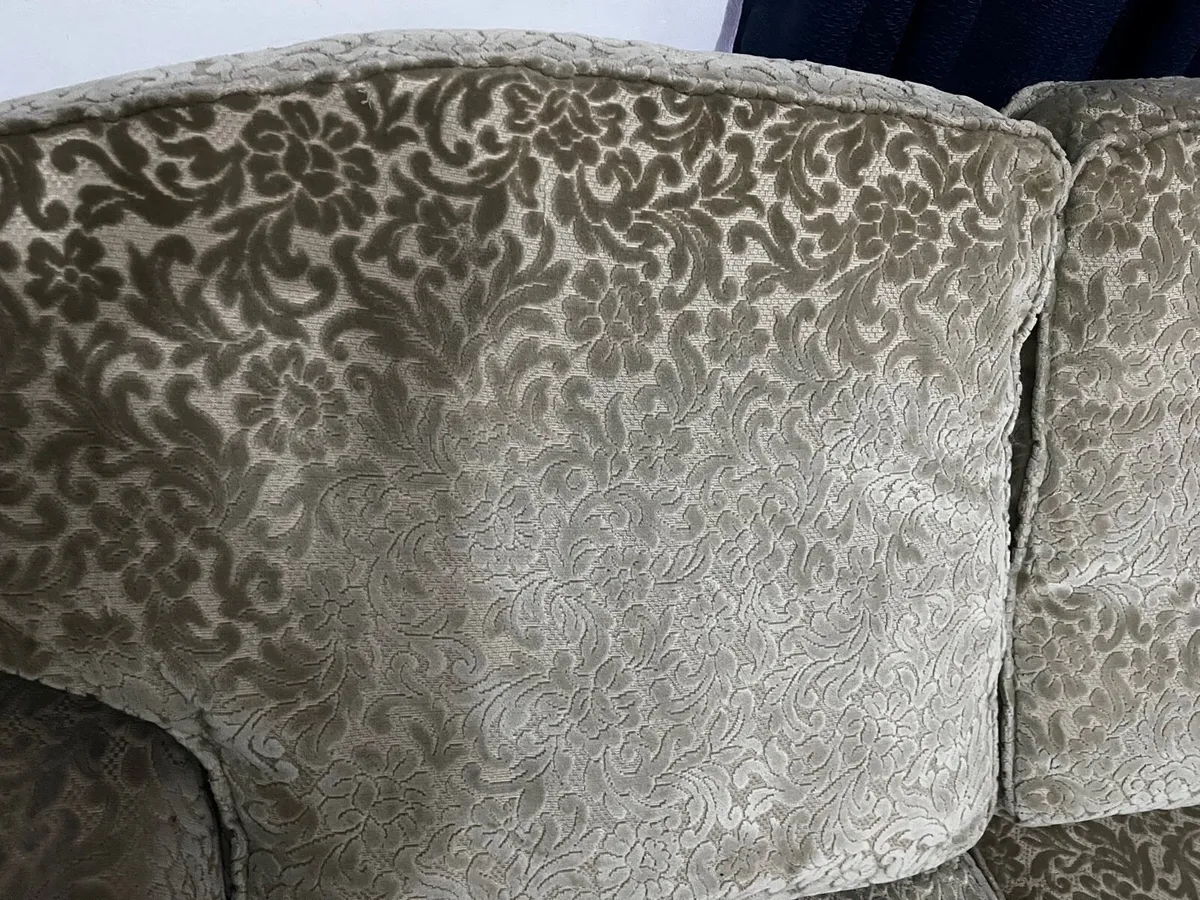 FREE Textured velvet Floral vintage Sofa/bed - Image 2