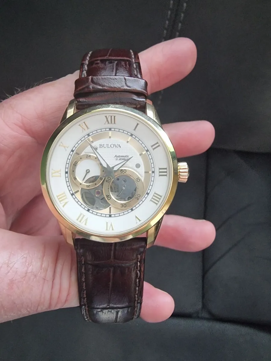Genuine Men's Bulova Watch Automatic - Image 1