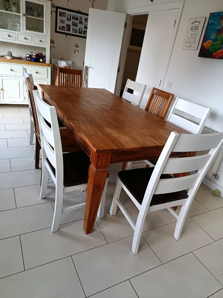 Dining table and chairs - Image 4