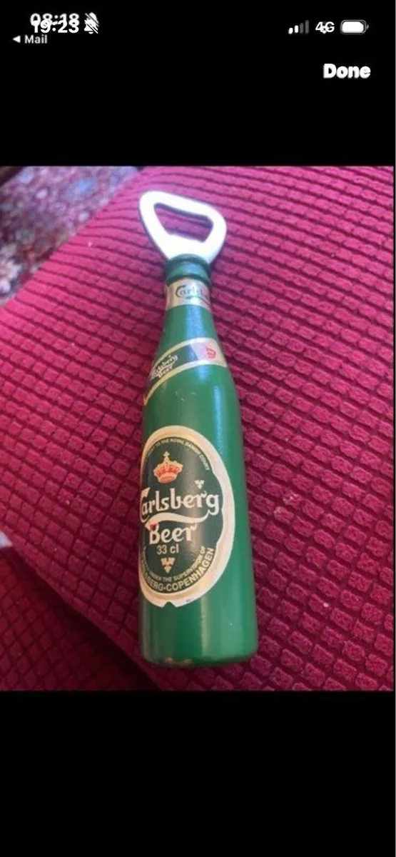 Vintage Timber Carlsberg Bottle Opener - Image 1