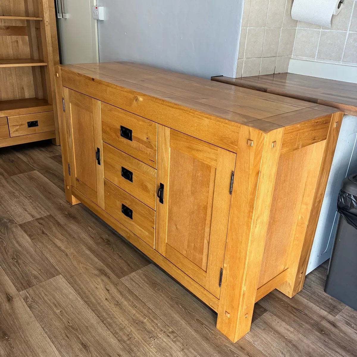 Fab! Solid Oak Sideboard & Tall display Unit €350E - Image 2