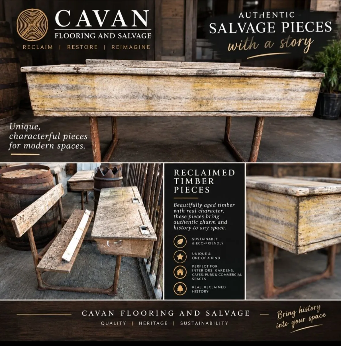 AUTHENTIC OLD DESKS — TIMELESS CHARACTER & CRAFTSM - Image 1