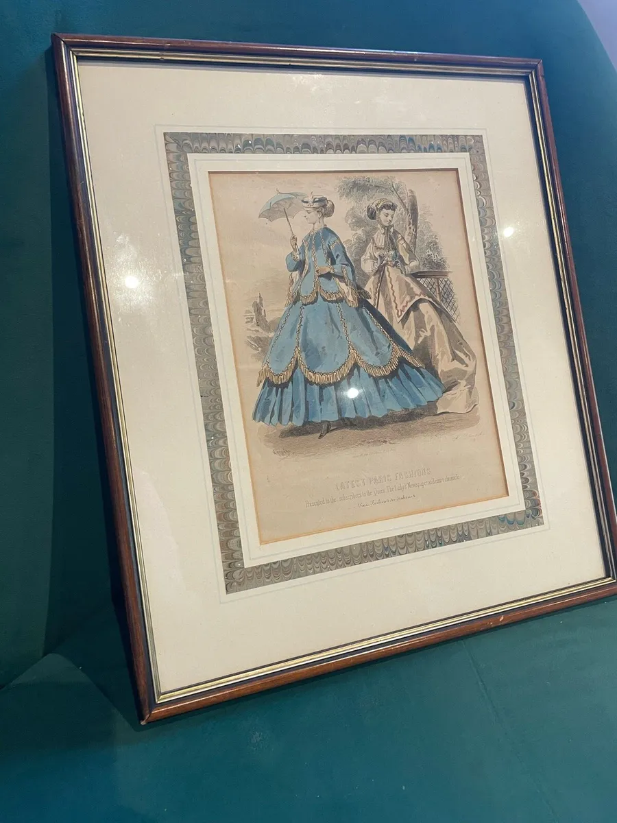 Original 19th Century Fashion Plate - Image 1