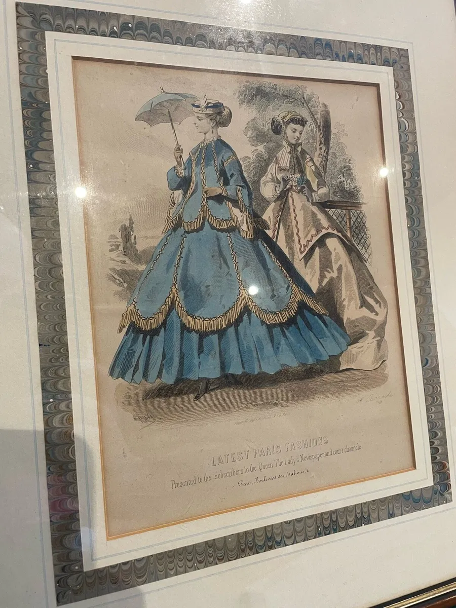 Original 19th Century Fashion Plate - Image 2