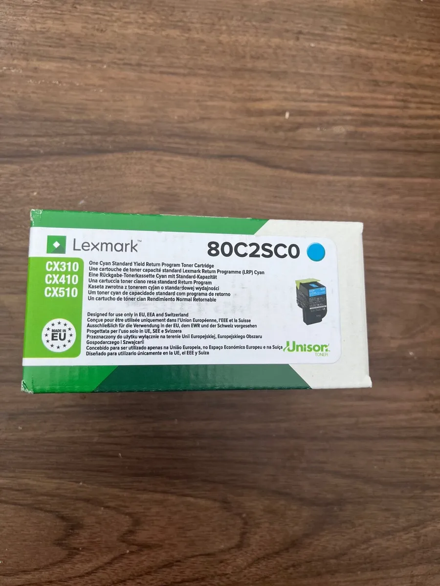 Lexmark 80C2SC0 Cyan Toner - Image 1