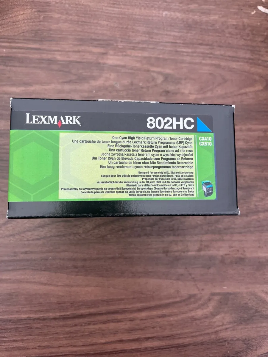 Lexmark 802HC Cyan Ink Toner - Image 2
