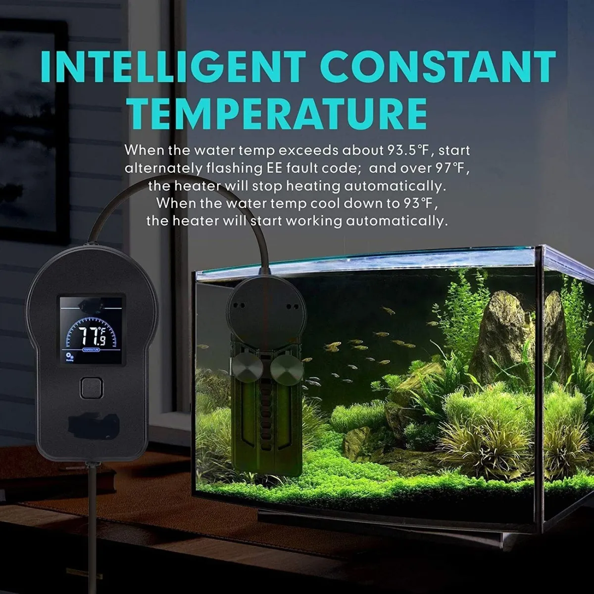 Aquarium Water Heater 800W Temperature Control - Image 4