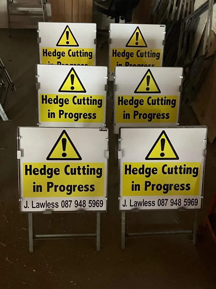Hedge cutting signs (collection only) - Image 1