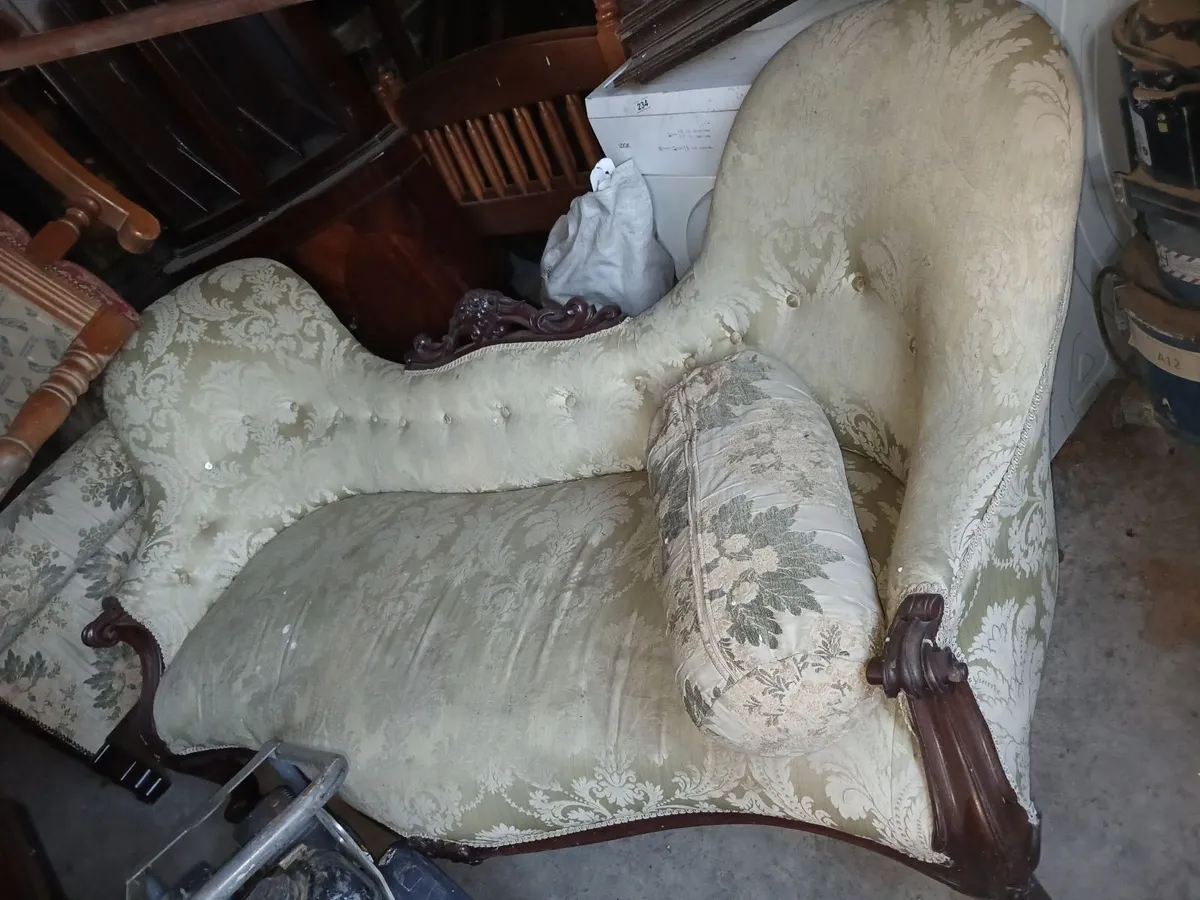🛋️ VINTAGE ORNATE CHAISE LONGUE TIMELESS CRAFTSMA - Image 3